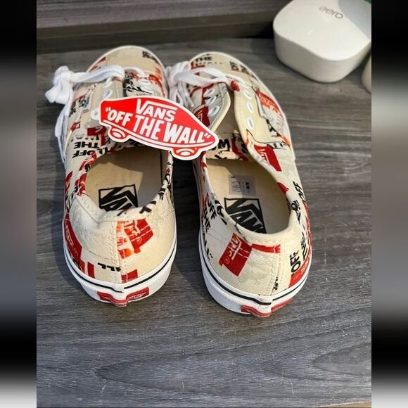 Vans Off The Wall Packing Tape Sneakers Sz 5.5 - Picture 4 of 5